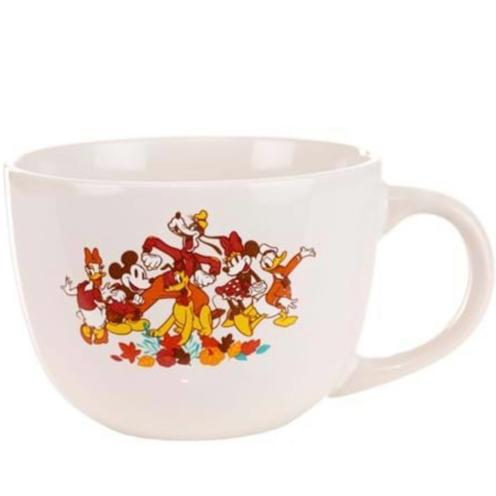 Mickey & Minnie Thankful for Friends 24oz Ceramic Soup Mug